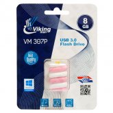 Vikingman VM307 P Candy Bar Soft Touch Rubber flash drive USB 3.0 - 8GB